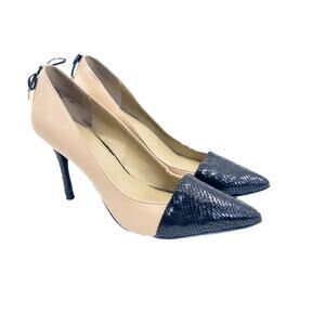 Levity Color Block Lace-Up Stiletto Heels - Size 10